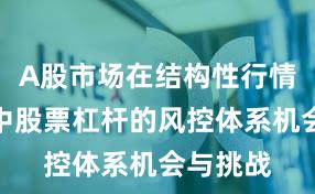 A股市场在结构性行情阶段中中股票杠杆的风控体系机会与挑战